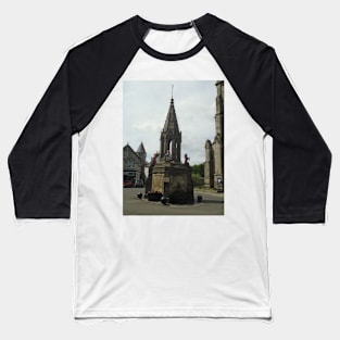 The Bruce Fountain, Falkland, Scotland Baseball T-Shirt